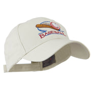 Baseball Bat and Ball Embroidery Cap