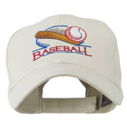 Baseball Bat and Ball Embroidery Cap