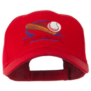 Baseball Bat and Ball Embroidery Cap