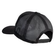2nd Marine Division Patched Solid Cotton Twill Mesh Prostyle Cap - Black OSFM