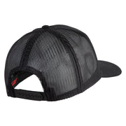 2nd Marine Division Patched Solid Cotton Twill Mesh Prostyle Cap - Black OSFM