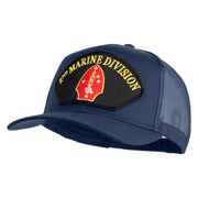 2nd Marine Division Patched Solid Cotton Twill Mesh Prostyle Cap - Navy OSFM