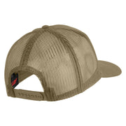2nd Marine Division Patched Solid Cotton Twill Mesh Prostyle Cap - Khaki OSFM