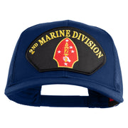 2nd Marine Division Patched Solid Cotton Twill Mesh Prostyle Cap - Royal OSFM