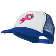 Breast Cancer Logo Embroidered Foam Front Mesh Back Cap