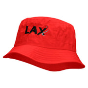 LAX Embroidered Bucket Hat - Red OSFM