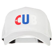 Cuba CUB Flag Embroidered Solid Cotton Pro Style Cap