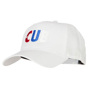 Cuba CUB Flag Embroidered Solid Cotton Pro Style Cap