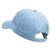 Mardi Gras Cabasa Embroidered Pigment Dyed Wash Cap - Lt-Blue OSFM