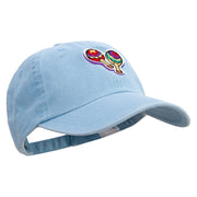 Mardi Gras Cabasa Embroidered Pigment Dyed Wash Cap - Lt-Blue OSFM