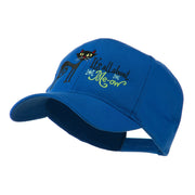 Halloween Black Cat Embroidered Cap