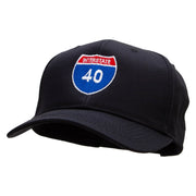 Interstate 40 Solid Cotton Twill Low Profile Snap Cap