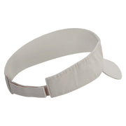 Autumn Leaves Embroidered Pro Style Cotton Twill Washed Visor - Stone OSFM