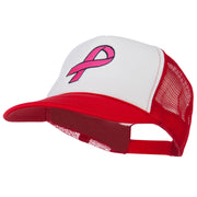 Breast Cancer Logo Embroidered Foam Front Mesh Back Cap