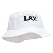 LAX Embroidered Bucket Hat - White OSFM