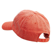 Mardi Gras Cabasa Embroidered Pigment Dyed Wash Cap - Orange OSFM