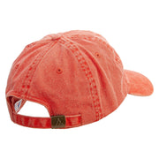 Mardi Gras Cabasa Embroidered Pigment Dyed Wash Cap - Orange OSFM