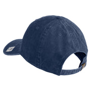 3rd Marine Division Retired Embroidered Washed Solid Pigment Dyed Cotton Twill Brass Buckle Cap - Navy OSFM