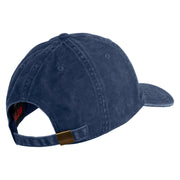 3rd Marine Division Retired Embroidered Washed Solid Pigment Dyed Cotton Twill Brass Buckle Cap - Navy OSFM