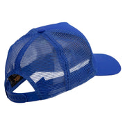 US Rocket Space Forces Five Panels Pro Style Trucker Mesh Cap - Royal OSFM