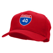 Interstate 40 Solid Cotton Twill Low Profile Snap Cap