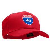 Interstate 40 Solid Cotton Twill Low Profile Snap Cap