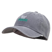 Saving Trees Embroidered Cotton Twill Premium Pigment Dyed Cap - Grey OSFM