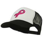 Breast Cancer Logo Embroidered Foam Front Mesh Back Cap