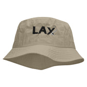 LAX Embroidered Bucket Hat - Natural OSFM