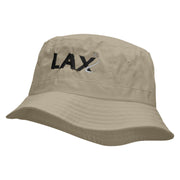 LAX Embroidered Bucket Hat - Natural OSFM