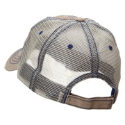 Chocolate Covered Cherry Embroidered Low Profile Special Cotton Mesh Cap - Khaki OSFM