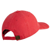 3rd Marine Division Retired Embroidered Washed Solid Pigment Dyed Cotton Twill Brass Buckle Cap - Red OSFM
