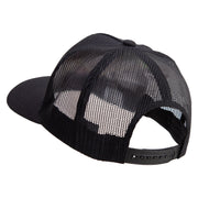 US Rocket Space Forces Five Panels Pro Style Trucker Mesh Cap - Black OSFM