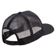 US Rocket Space Forces Five Panels Pro Style Trucker Mesh Cap - Black OSFM