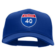 Interstate 40 Solid Cotton Twill Low Profile Snap Cap