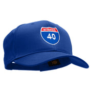 Interstate 40 Solid Cotton Twill Low Profile Snap Cap