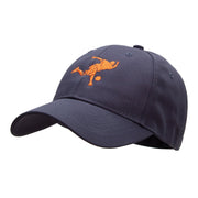 Playing Bowling Embroidered New Low Profile Organic Cotton Cap - Navy OSFM