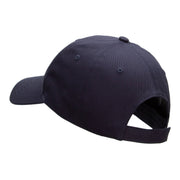 Playing Bowling Embroidered New Low Profile Organic Cotton Cap - Navy OSFM