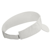 Autumn Leaves Embroidered Pro Style Cotton Twill Washed Visor - White OSFM