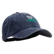 Saving Trees Embroidered Cotton Twill Premium Pigment Dyed Cap - Navy OSFM