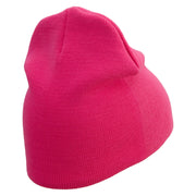 Pink Ribbon Breast Cancer Embroidered Short Beanie