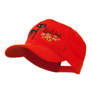 Halloween Black Cat Embroidered Cap