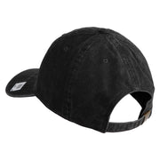 3rd Marine Division Retired Embroidered Washed Solid Pigment Dyed Cotton Twill Brass Buckle Cap - Black OSFM