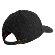 3rd Marine Division Retired Embroidered Washed Solid Pigment Dyed Cotton Twill Brass Buckle Cap - Black OSFM