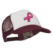 Breast Cancer Logo Embroidered Foam Front Mesh Back Cap