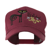 Halloween Black Cat Embroidered Cap