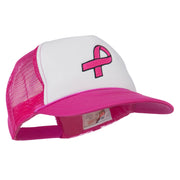 Breast Cancer Logo Embroidered Foam Front Mesh Back Cap