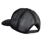 4th Marine Division Patched Solid Cotton Twill Mesh Prostyle Cap - Black OSFM
