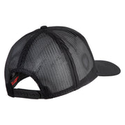 4th Marine Division Patched Solid Cotton Twill Mesh Prostyle Cap - Black OSFM