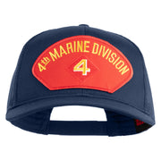 4th Marine Division Patched Solid Cotton Twill Mesh Prostyle Cap - Navy OSFM